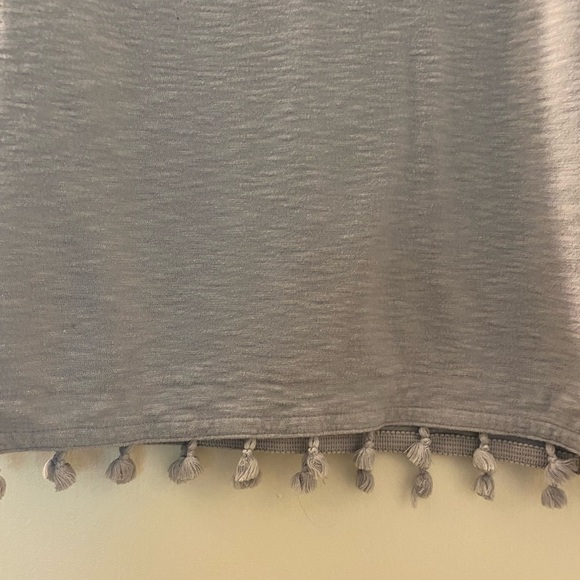 J Crew long sleeve sweater, light gray- blue, size Medium.  V neck. - Picture 3 of 6